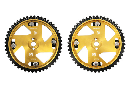 Brian Crower Adjustable Cam Gears Gold Anodize Mitsubishi G Evo