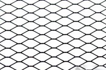 ALU mesh grill Diamond Black 120x20cm 12x7mm