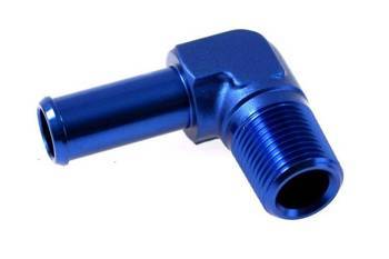 Flare union adapter 90deg AN8 with hose fitting 3/8"