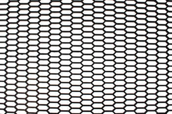 PU mesh grill Honey Comb Black 120x40cm 28x9mm