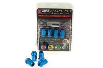 Racing Lug Nuts D1SPEC Replica 40mm M12x1.25 Blue