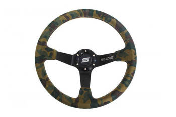Steering wheel SLIDE 350mm offset:80mm Suede Camo