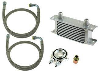 TurboWorks Oil Cooler Kit Slim 7-rows 140x50x50 AN8 Silver