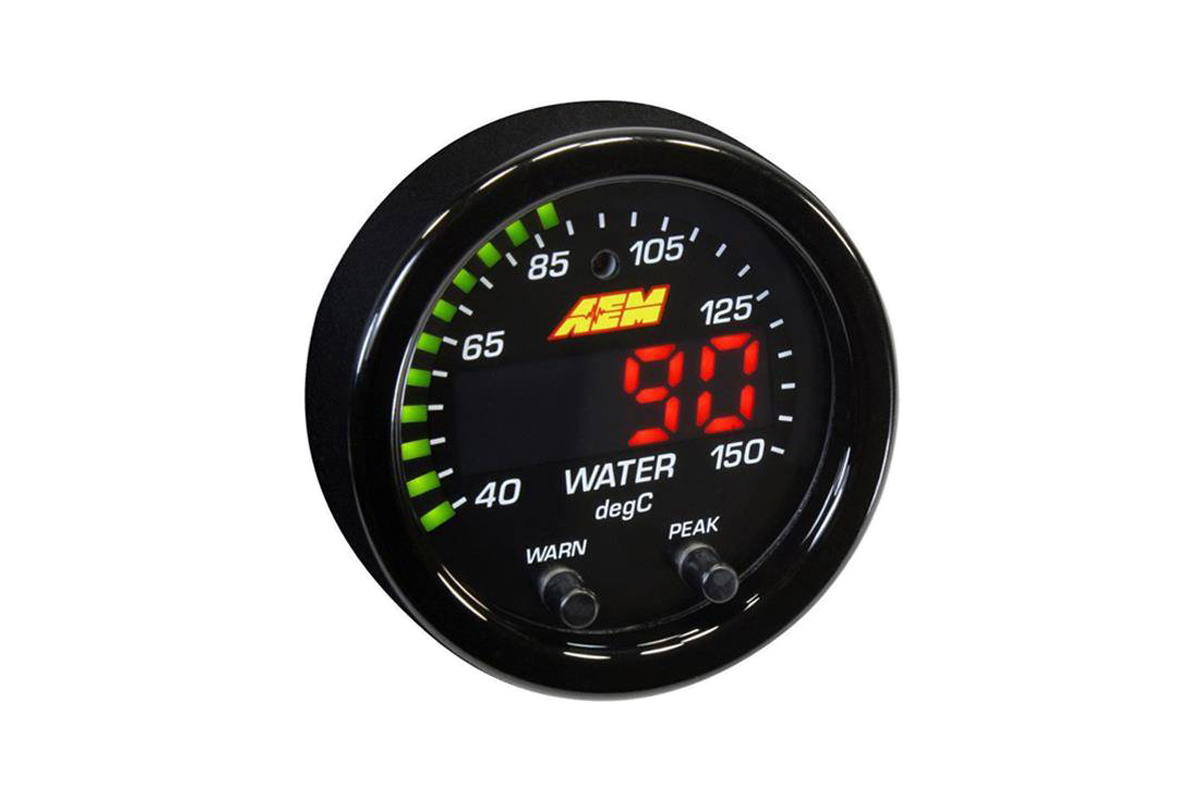 AEM Electronics Oil/Transmission/Coolant Temperature Gauge Digital 52mm -  Universal