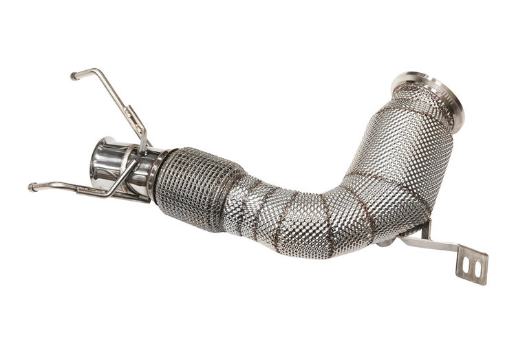 Downpipe Mini Cooper S F T Decat Heat Shield Exhaust System Downpipe Mini Turboworks