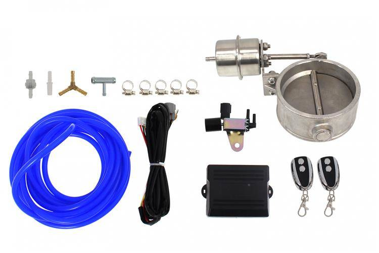 Exhaust Cutout Set Pneumatic 70mm Vacuum Closed Exhaust System