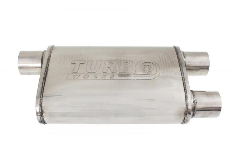 Muffler cutout silencer TurboWorks 57mm 304SS Exhaust System \ Mufflers \ With cutout valve