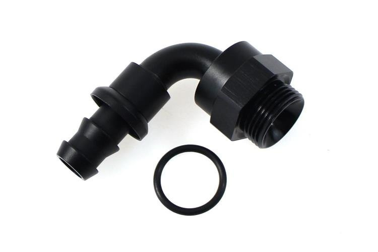 Push on oil cooler hose end 90ST AN8M22 Push On TurboWorks