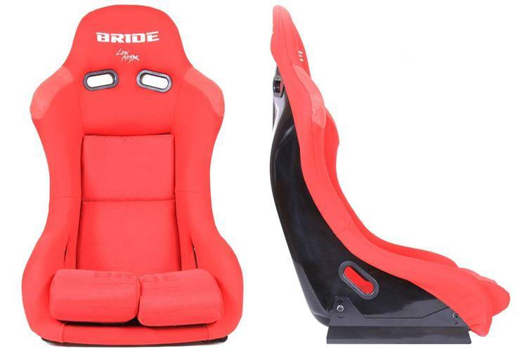 Racing seat GTR Bride Velvet Red Seats and belts \ Racing Seats
