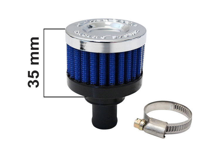 Simota Crankcase Breather Filter 18mm Blue Intake System \ Breather