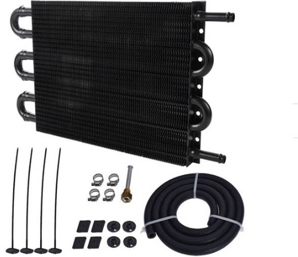 TurboWorks Power steering, transmision cooler 6rows Black Cooling