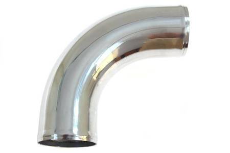 Aluminium pipe 90deg 76mm 30cm