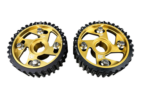 Brian Crower Adjustable Cam Gears - Gold Anodize (Honda B Series) - Pair BC8801