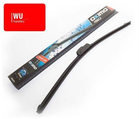 Flat frameless silicon wiperblade 600 mm (reversed hook)