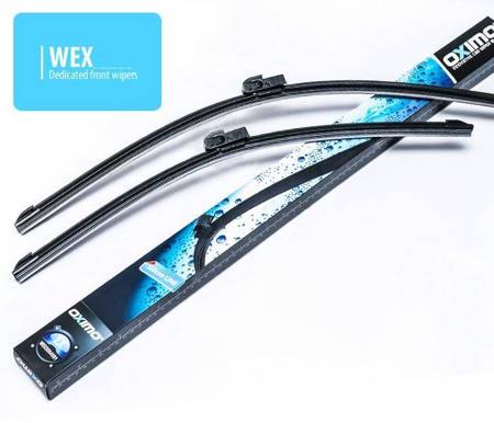 Front set dedicated silicon wiperblades Audi A4 B6 B7