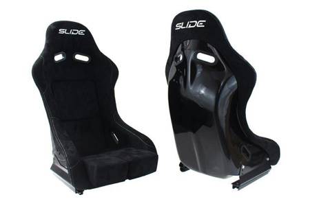 Racing seat SLIDE RS suede Black S