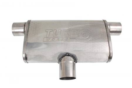 Rear Center Muffler 70mm TurboWorks LT 409SS 355mm