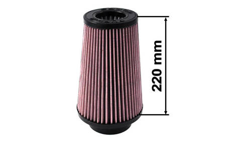 TurboWorks Air Filter H:220mm DIA:101mm Purple