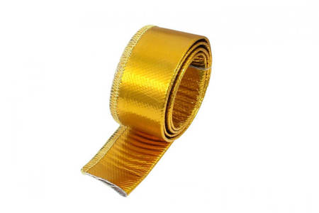 TurboWorks Heat resistance hose cover 20mm x 1m Gold