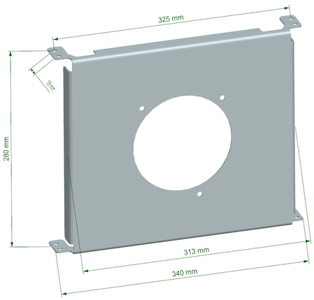 Cooling Plate TurboWorks Chłodnicy Oleju 19 rzędowej Race 5 calowy wentylator