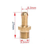 Nipple 1/8" to 6mm hose Brass
