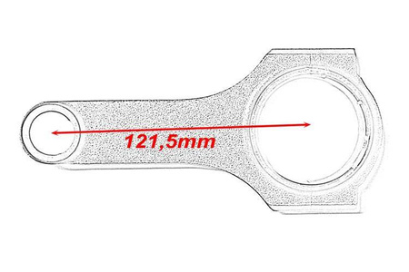 Kute korbowody Nissan RB25 RB26DETT R32 R33 R34 121,5mm