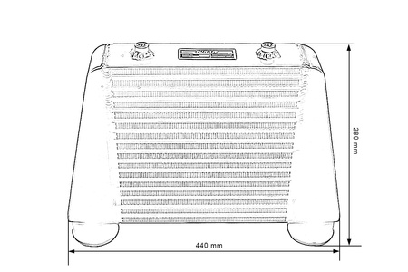 Intercooler TurboWorks 280x280x76 jednostronny Czarny