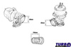 TurboWorks External WasteGate 44mm 1.0 Bar V-Band Black