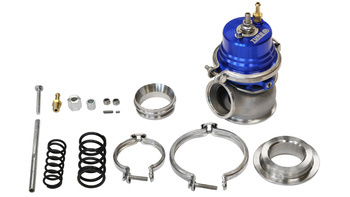 TurboWorks External WasteGate 50mm 1.6 Bar V-Band Blue