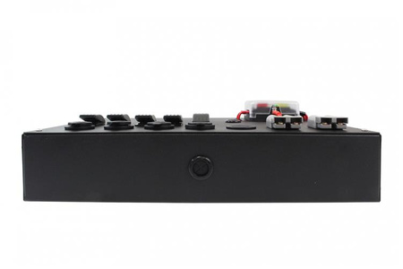 Switch panel ALU, ON-OFFx5, 3xGZ, USB 3.1A, 1x Voltomertr 6 FUSE IP68