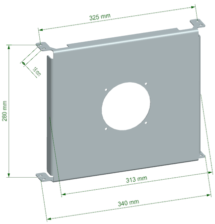 Cooling Plate TurboWorks Chłodnicy Oleju 19 rzędowej Race 4 calowy wentylator Dual