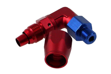 Swivel Fitting 90deg AN8-3/4-16NPT (AN8) cutter forged