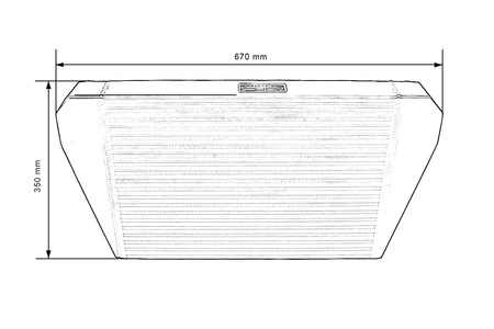 Intercooler TurboWorks 500x350x76 tylny