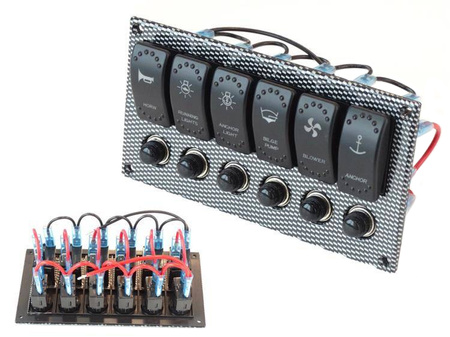 Przełączniki 12/24V x6 IP68