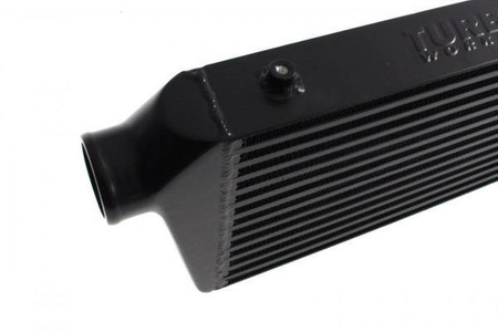 TurboWorks Intercooler 450x300x76 inlet 3" Bar and Plate Black