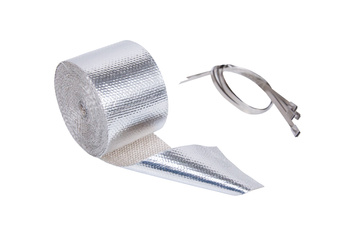 Zestaw Taśma termiczna aluminiowa 5m + opaski