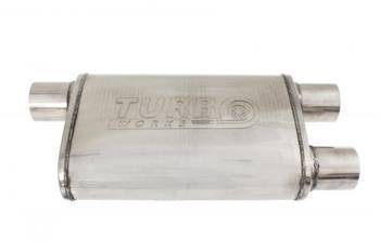 Rear Center Muffler 63,5mm TurboWorks LT 304SS 355mm