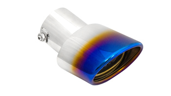 Końcówka tłumika 105x70mm wejście 63mm Burn