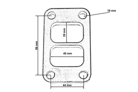 Flansza turbo T3 Twin
