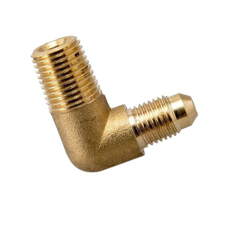 Adapter 1/4" NPT to AN4 90 degrees Brass