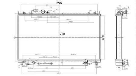 TurboWorks Racing radiator Toyota Supra Mk Iv Turbo