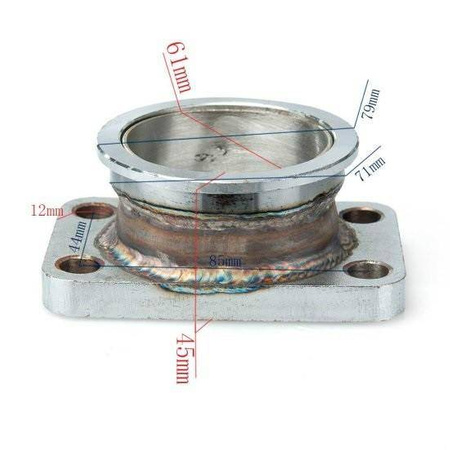 Downpipe T3 2,5" V-Band SS