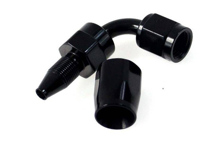 Swivel fitting 90deg AN20 Black