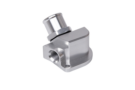 Obudowa termostatu z aluminium billet dla silników Honda serii B i D z wężem silikonowym 1.25" AN16