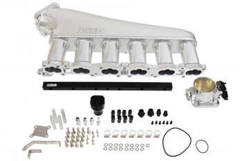 Intake manifold Nissan RB26 with throttle body and fuel rail