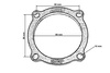 Downpipe flange K03