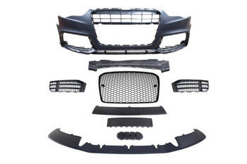 Zderzak przedni + Grill Czarny Audi A5 8T 13-16 RS5 Style