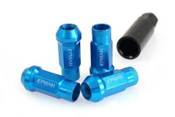 Wheel lug nuts Epman JDM M12x1,25 Blue