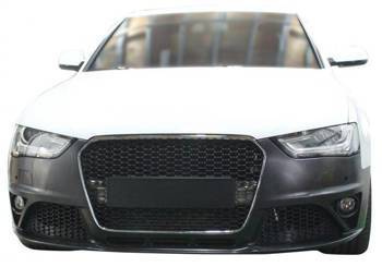 Zderzak przedni + Grill Chrom-Czarny Audi A4 B8 13-16 RS4 Style