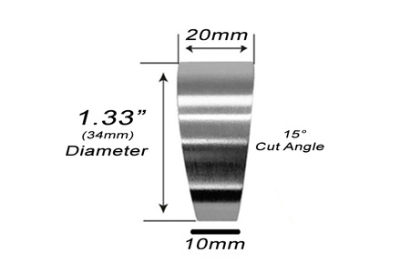 Kolanko Pie Cut 34mm gr.3mm 